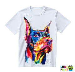 Doberman Colorful Art - Životinje - Majica