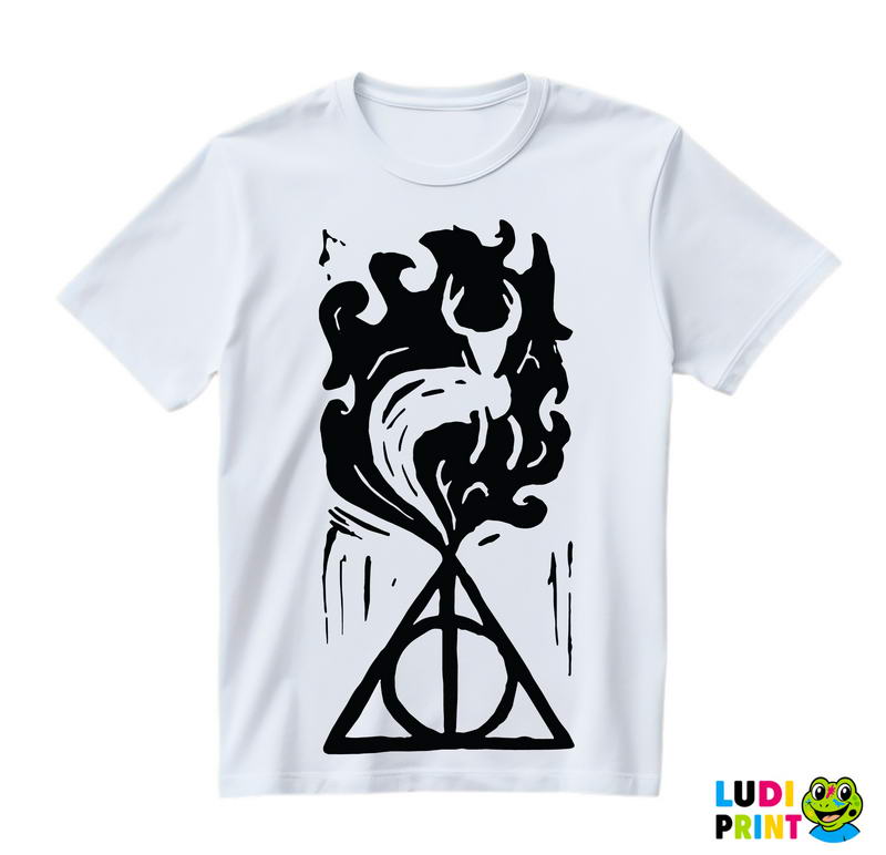 Hallows And Stag Patronus - Harry Potter - Majica