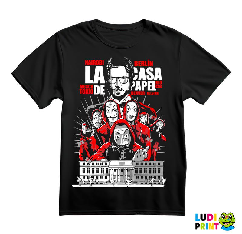 Browning Machine Gun Group - La Casa de Papel - Money Heist - Majica