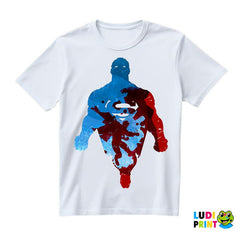 Blue And Red Silhouette - Superman - Majica