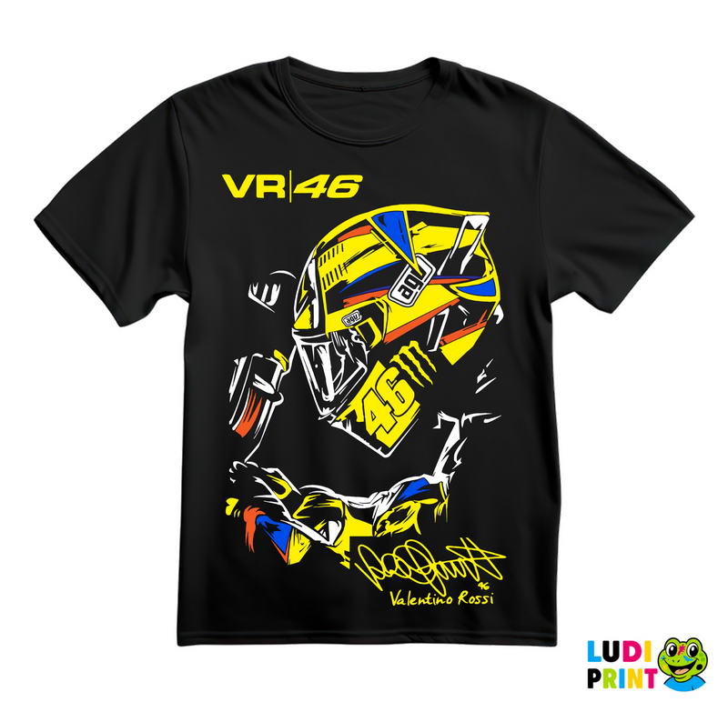 Helmet Signature - Rossi - VR - 46 - MotoGP - Sport - Majica