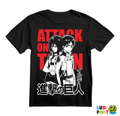 Eren And Mikasa Back To Back - Attack On Titan - Majica