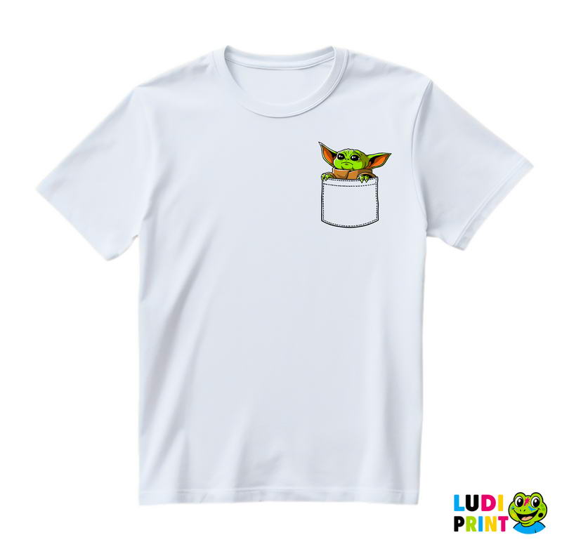 Baby Yoda In A Pocket - Yoda - Mandalorian - Star Wars - Majica