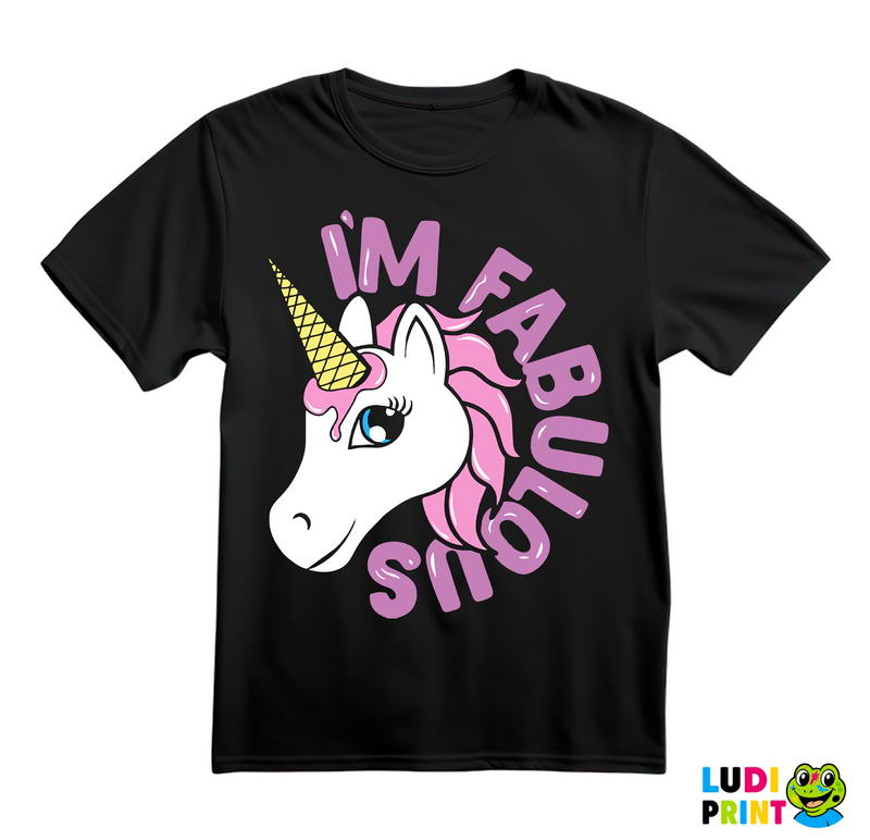 I'm Fabulous - Ice Cream Cone - Unicorn - Jednorog - Majica