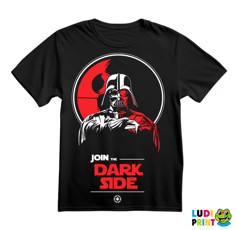 Join The Dark Side Darth Vader Red Light - Star Wars - Majica