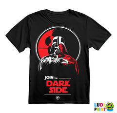 Join The Dark Side Darth Vader Red Light - Star Wars - Majica