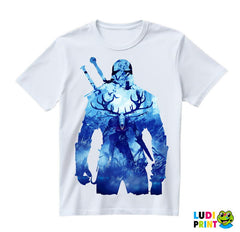 Geralt Blue Double Exposure - The Witcher - Majica