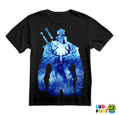 Geralt Blue Double Exposure - The Witcher - Majica