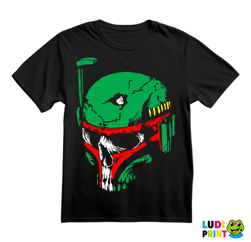 Boba Fett - Green Skull - Star Wars - Majica