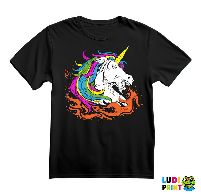 Breathing Fire - Unicorn - Jednorog - Majica