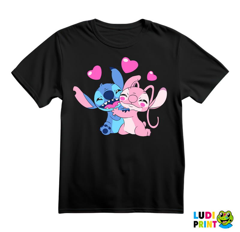 Stitch And Angel In Love - Crtani Filmovi - Majica