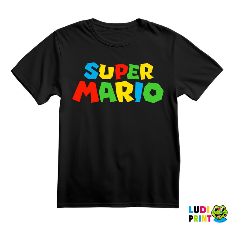Super Mario - Logo - Game - Majica