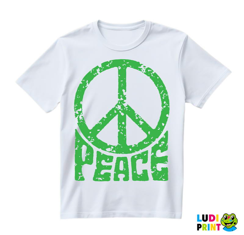 Peace - Green Logo - Muzika - Majica