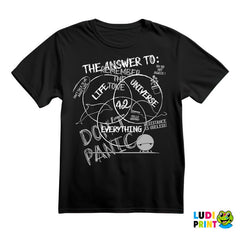 Don't Panic - 42 The Answer To: Life Universe Everything - The Hitchhiker's Guide to the Galaxy - Geek - Majica
