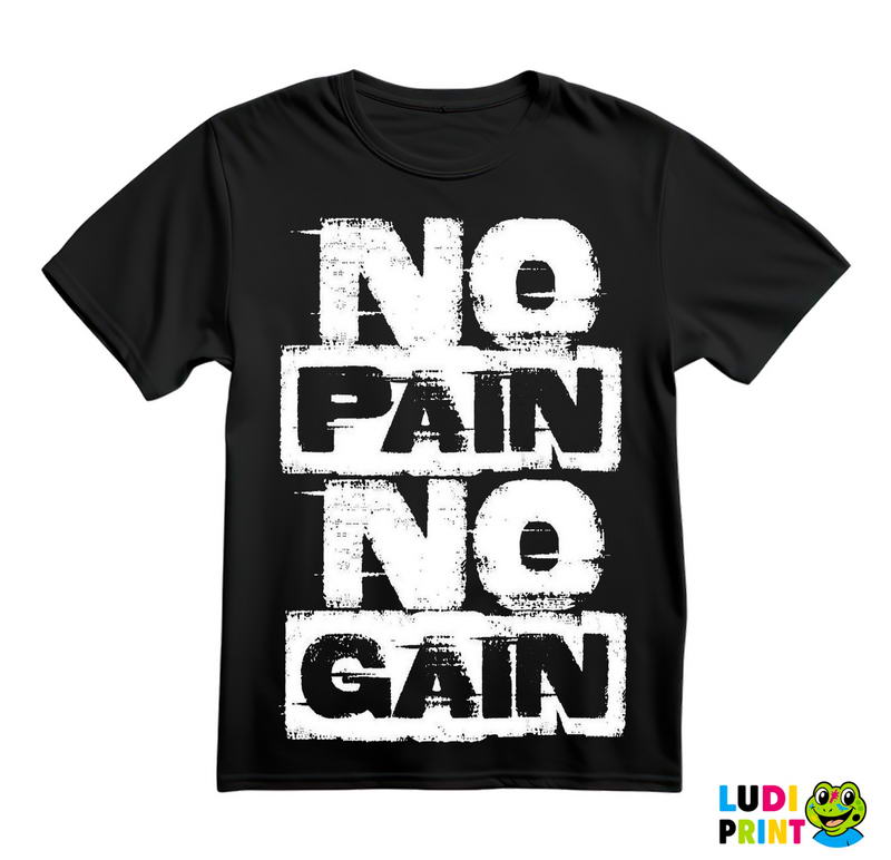 No Pain No Gain Smeary - Trening - Majica