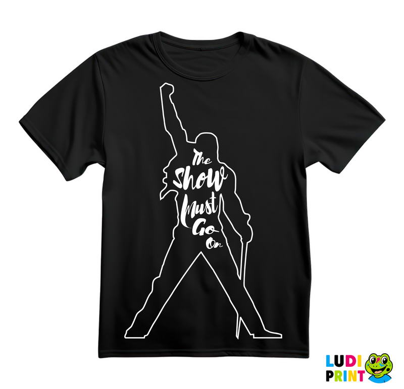 To Show Must Go On - Silhouette - Freddie Mercury - Queen - Majica