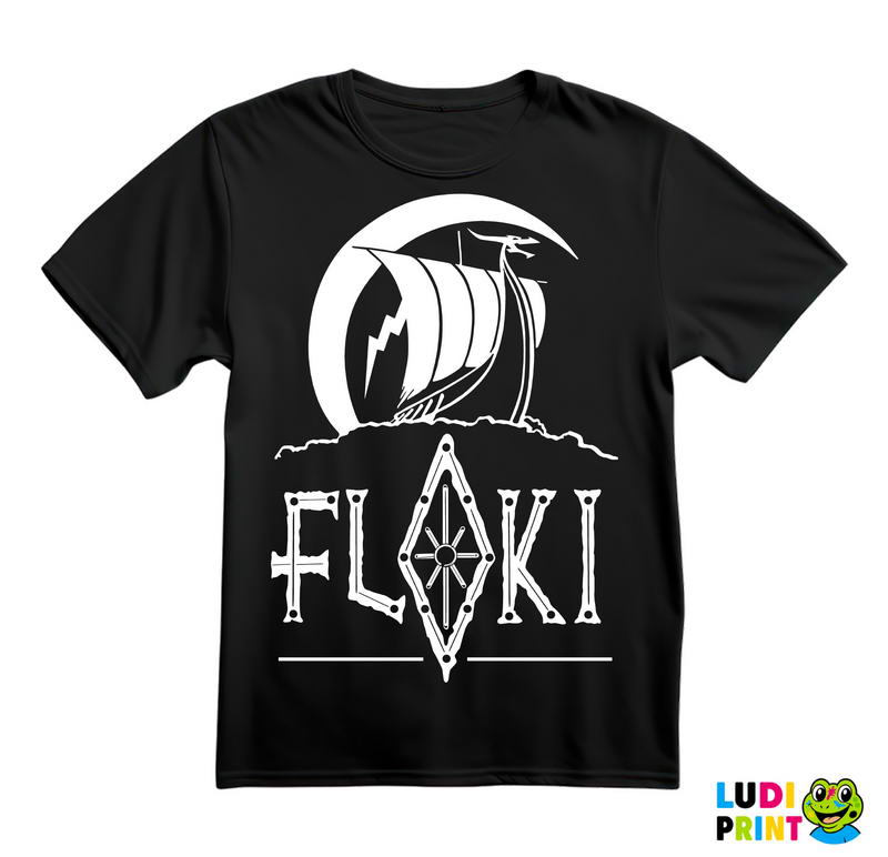 Wiking Ship Silhouette - Floki - Vikings - Majica