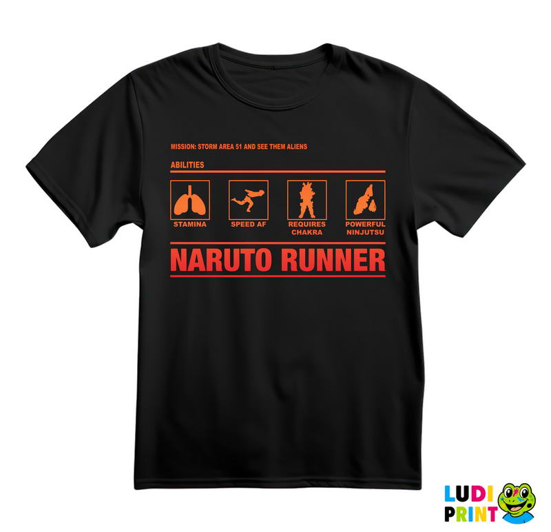 Runner - Abilites Symbols - Naruto - Majica