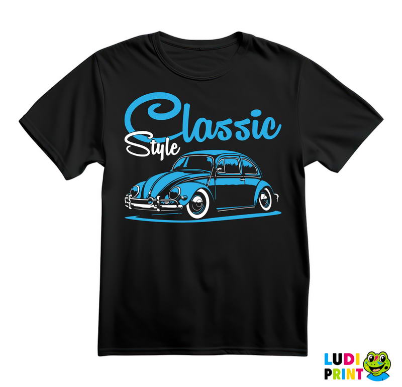 Classic Style - Volkswagen Beetle - Buba - Kola - Auto - Majica
