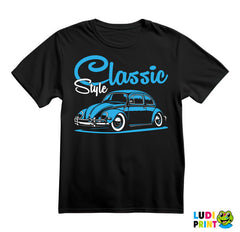 Classic Style - Volkswagen Beetle - Buba - Kola - Auto - Majica