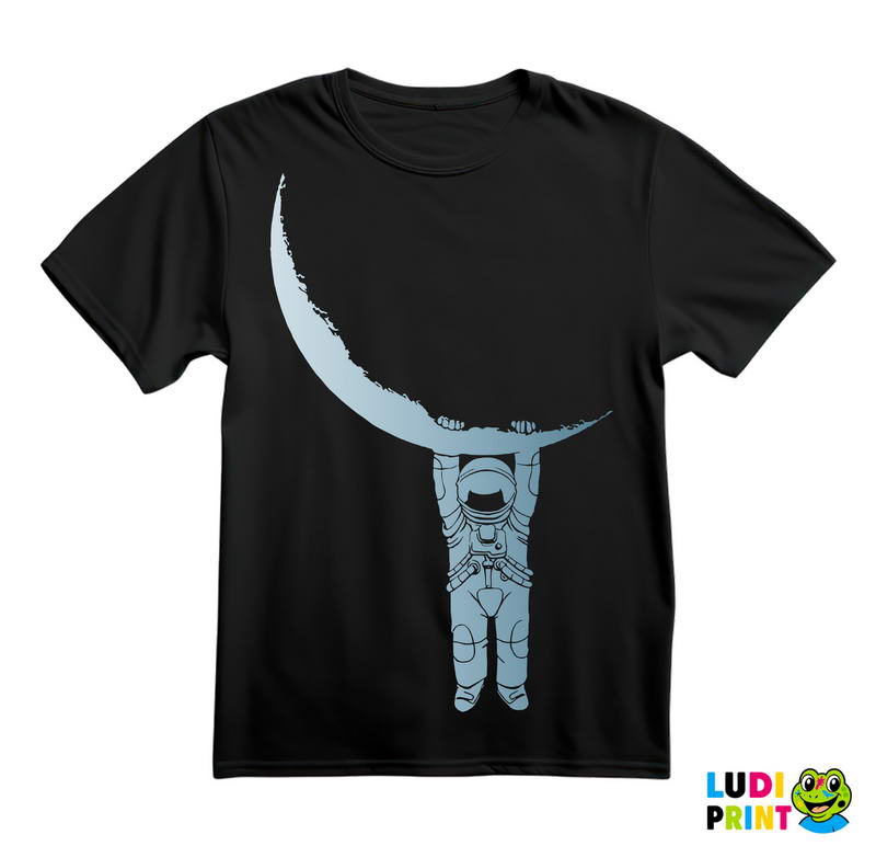 The Astronaut And The Half Moon - Space - Svemir - Majica