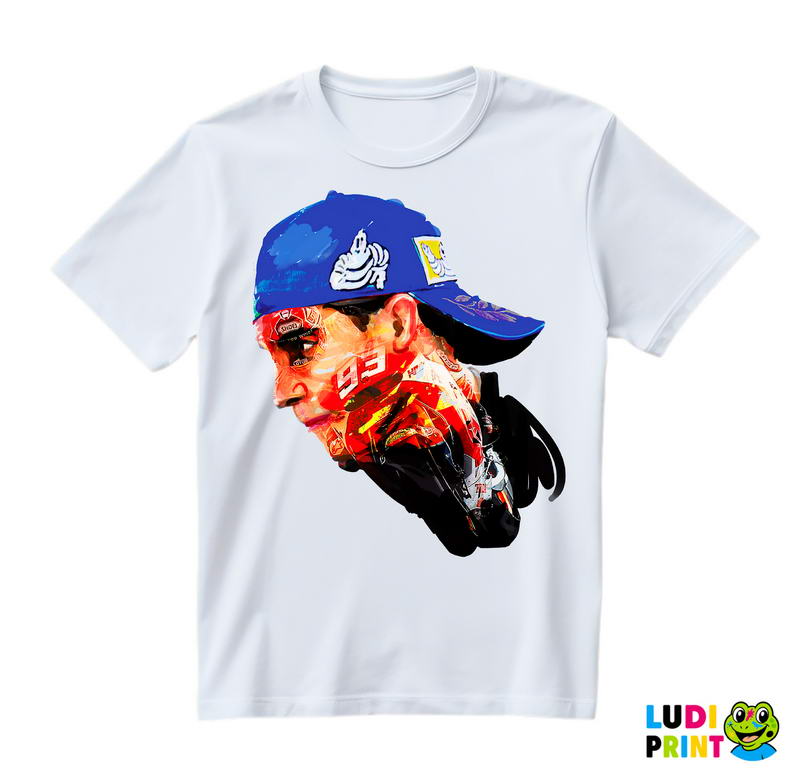 Marquez Head And His Bike - 93 - MotoGP - Sport - Majica