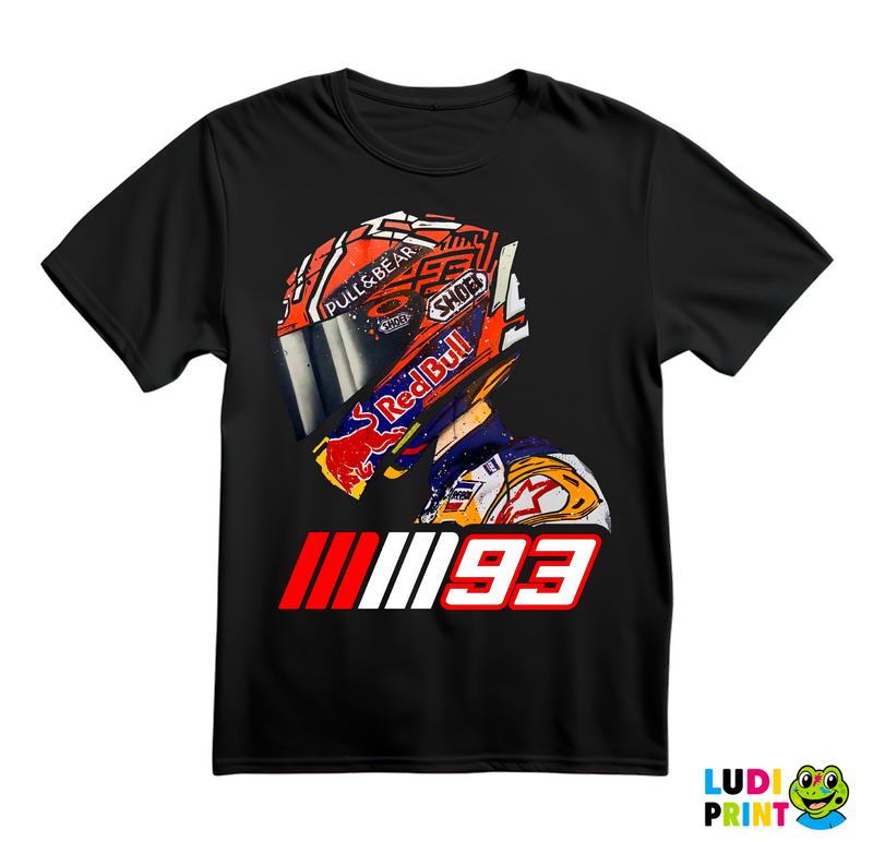 Marquez Helmet Portrait - 93 - MotoGP - Sport - Majica