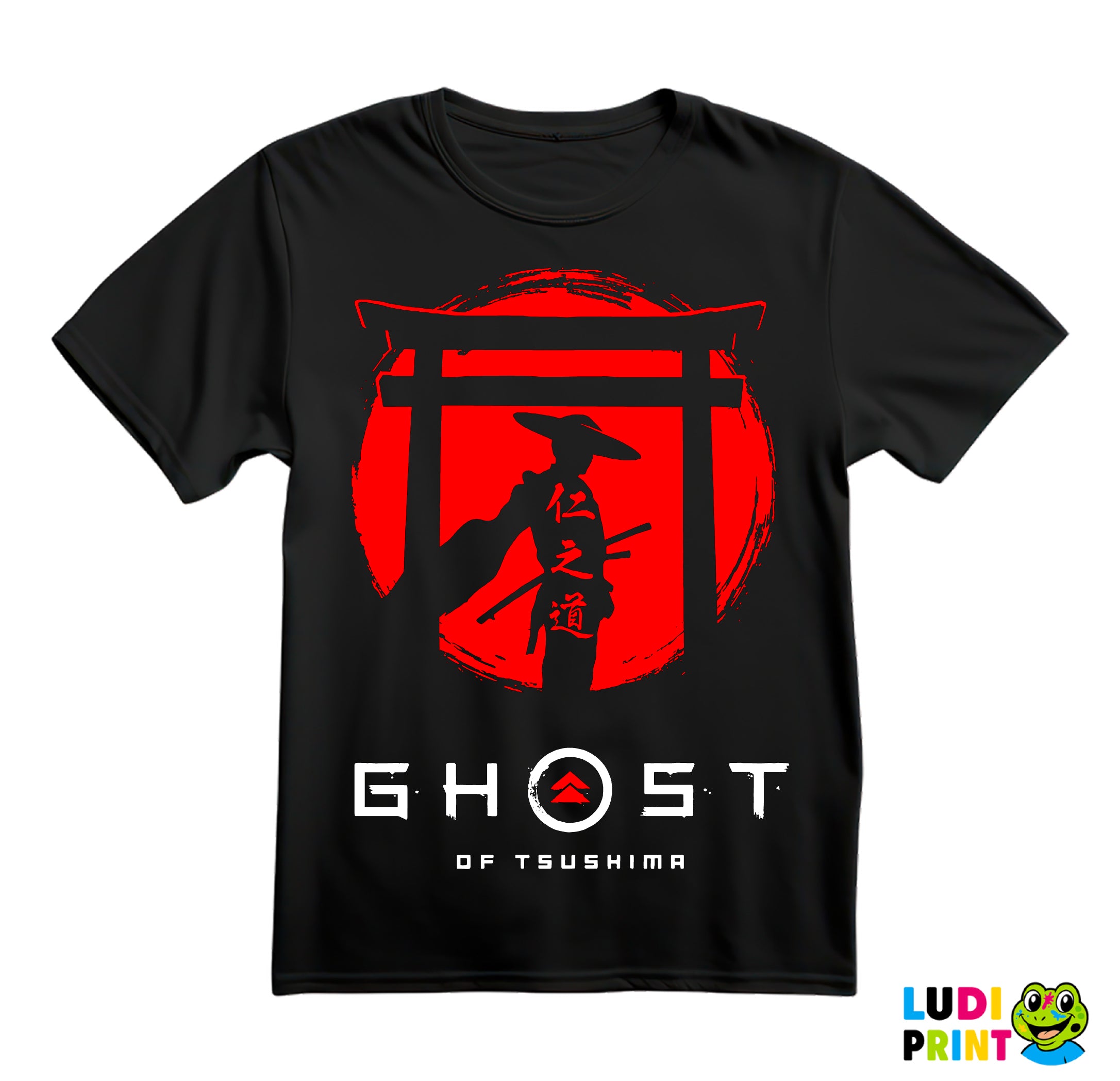 Ghost Of Thushima - Samurai Shilouette - Games - Majica