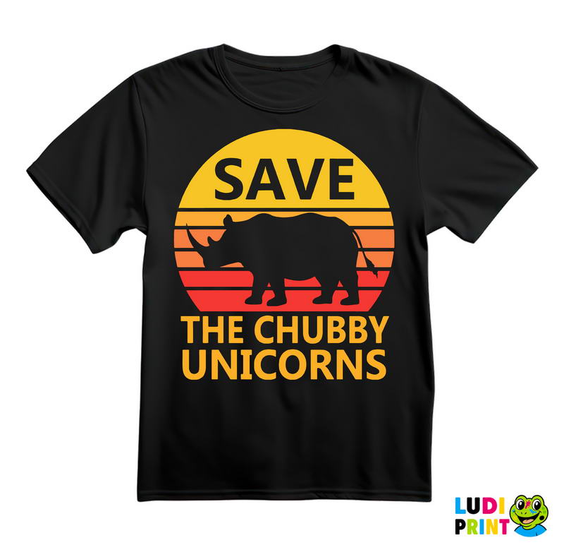 Save The Chubby Unicorns - Colors - Humor - Majica