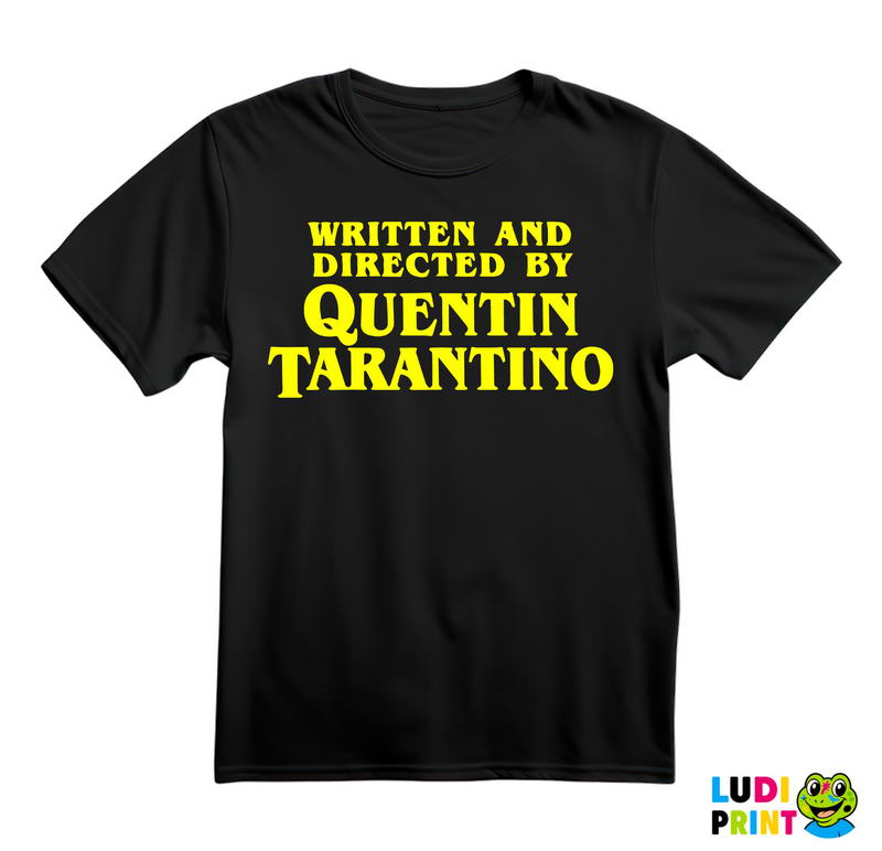 Written And Directed By Quentin Tarantino - Yellow - Majica
