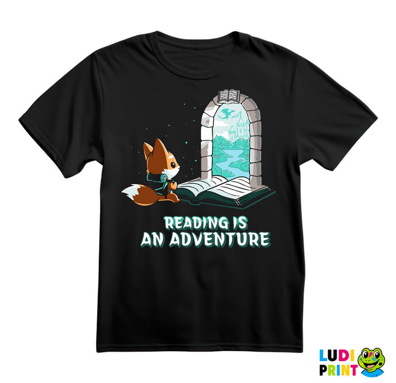Reading Is An Adventure - Books - Čitanje - Knjige - Majica