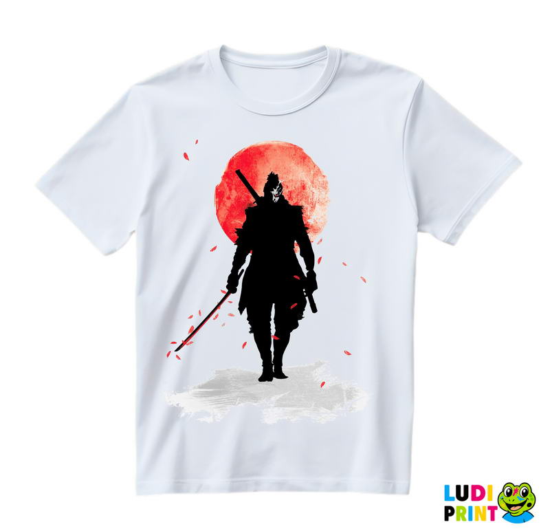 Sekiro - Red Moon And Petals - Samurai - Majica