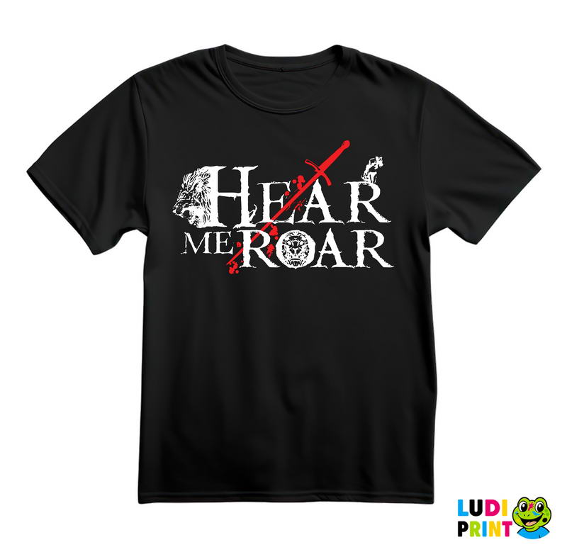 Hear Me Roar With Lion And Sword House Lannister - Game Of Thrones - GOT - Majica