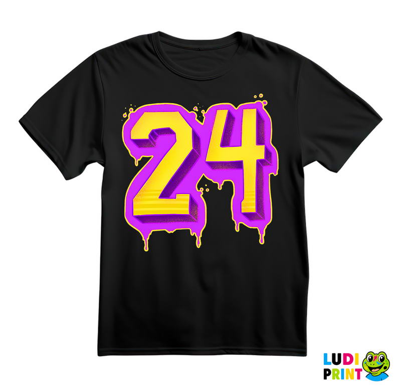24 Dripping Kobe Number - NBA - Košarka - Majica